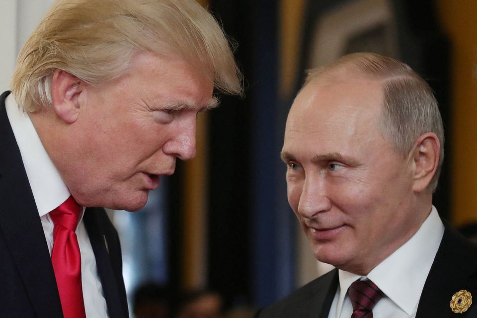 US president Donald Trump and Russian president Vladimir Putin.