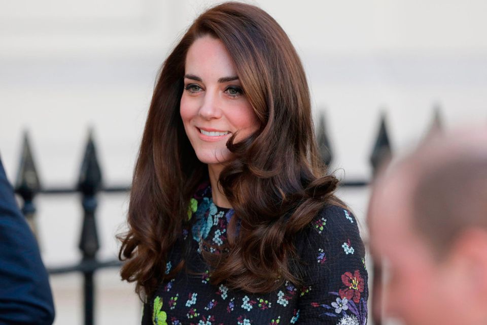 The Duchess of Cambridge arriving at the Institute of Contemporary Art in London where she and the Duke of Cambridge and Prince Harry were outlining the next phase of their mental health Heads Together campaign