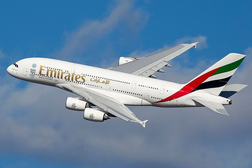 An Emirates Airbus A380
