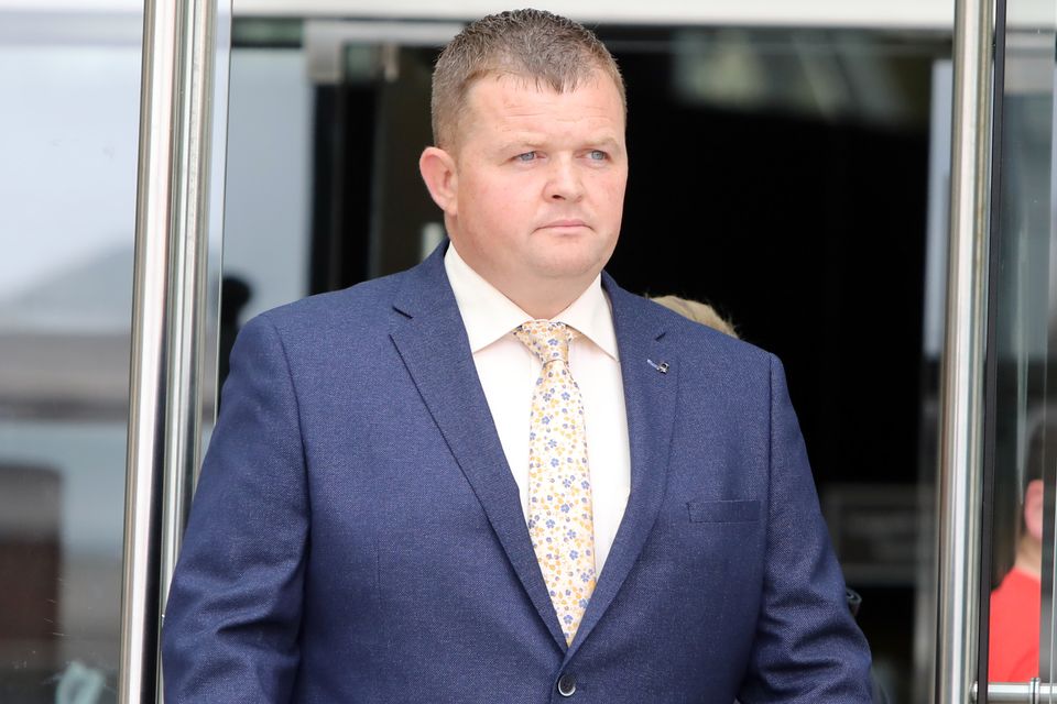 William Ryan (38), has pleaded not guilty to three counts of sexual assault and not guilty to one count of false imprisonment of a woman at Aughrim Garda Station in Co Wicklow.  Photo: Collins Courts