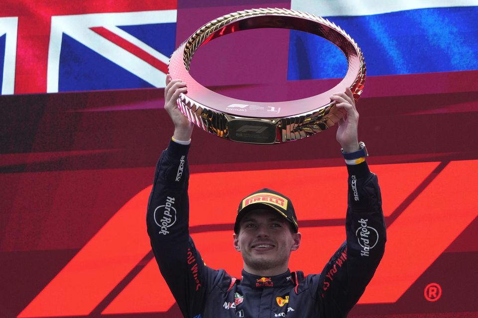Max Verstappen won the Chinese Grand Prix (Andy Wong/AP)