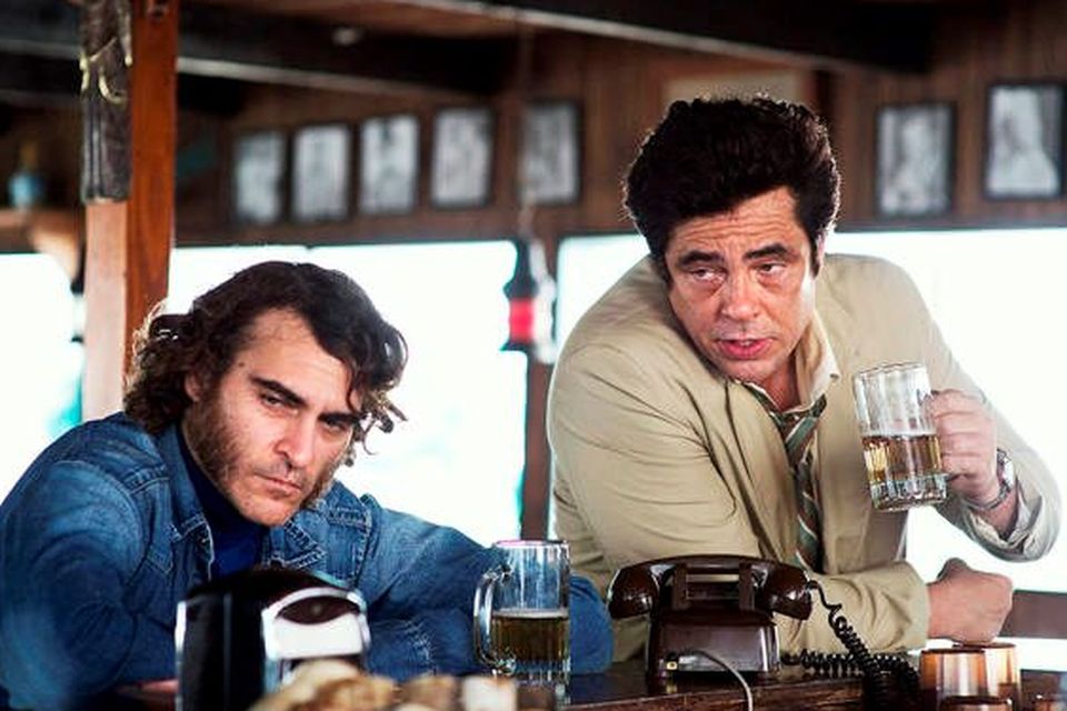 Joaquin Phoenix and Benicio Del Toro in Inherent Vice