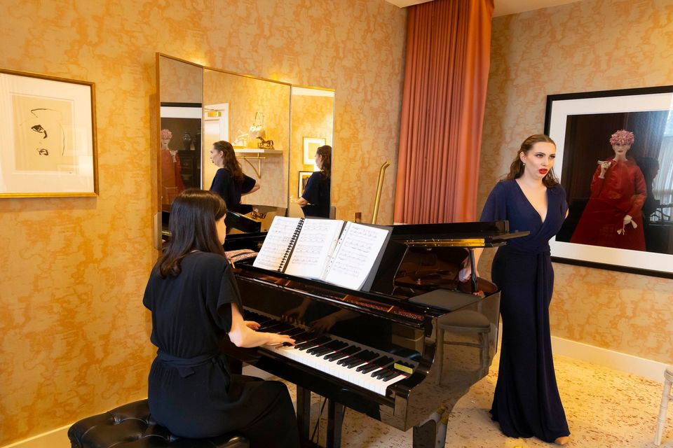 Launching the Blackwater Valley Opera Festival (BVOF) which takes place from May 27 - June 3, 2024, mezzo-soprano and BVOF Bursary 2024 winner Anna-Helena Maclachlan performs at The Apartment, Kildare Village. Anna-Helena was accompanied by Aoife Moran on piano. Further information and tickets at blackwatervalleyopera.ie.
Photograph: Patrick Browne