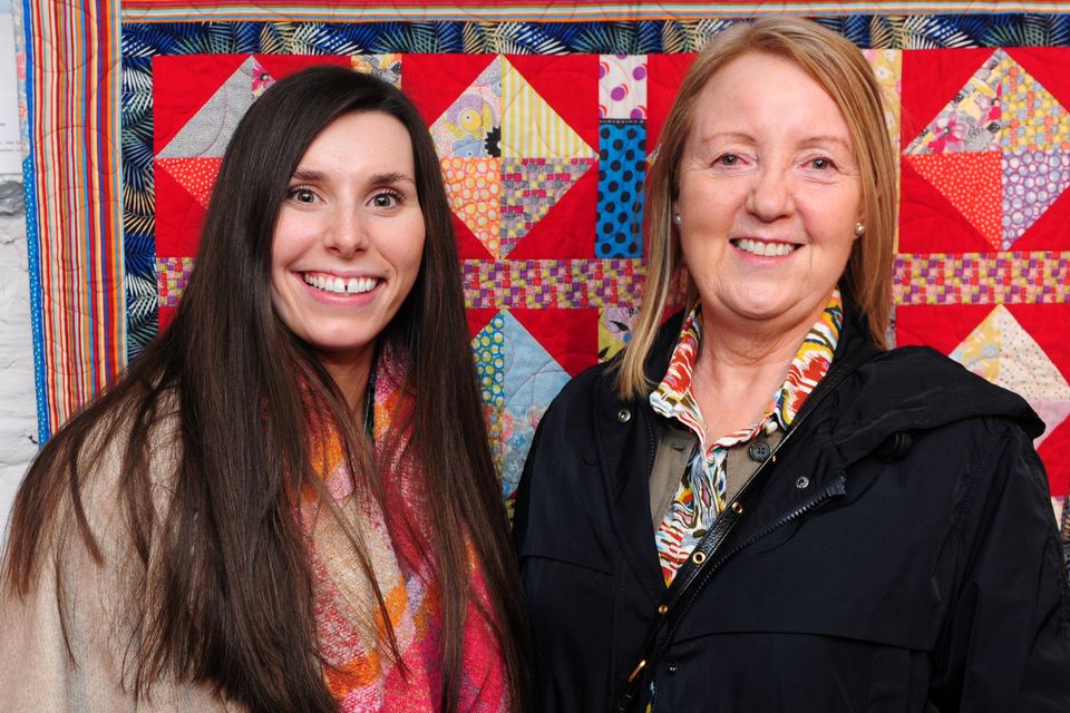 Mary Watters and Margaret Watters at the North East Irish Patchwork Society Exhibition in An Táin Basement Gallery. Photo: Aidan Dullaghan/Newspics