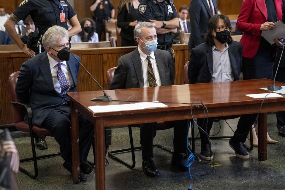 From left, Glenn Horowitz, Craig Inciardi and Edward Kosinski in 2022 (AP Photo/John Minchillo, File)