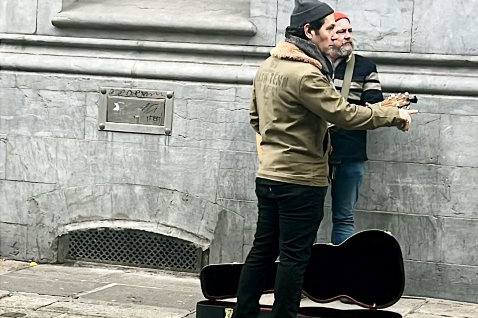 Paul Rudd filming his new film Power Ballad in Dublin