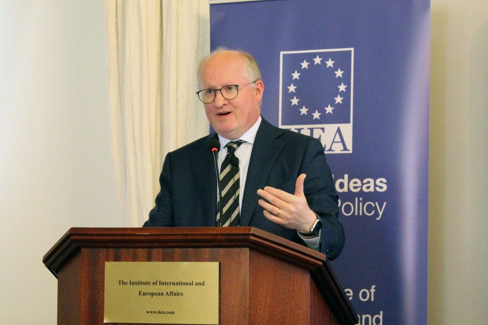 ECB chief economist Philip Lane at an event hosted by the Institute of International and European Affairs in Dublin
