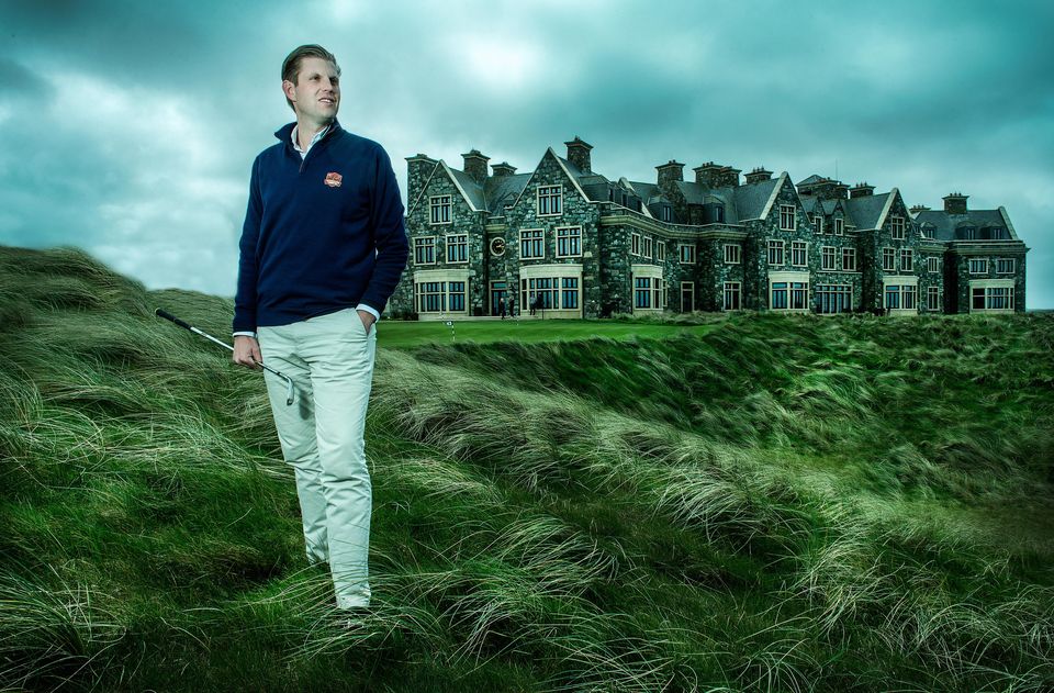 Donald Trump's son Eric in Doonbeg in 2017. Photo: David Conachy.