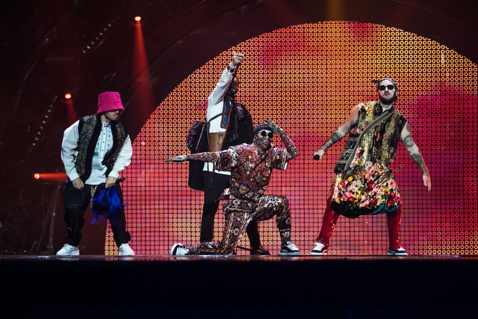 Eurovision Song Contest winners Kalush Orchestra (Eurovision 2022/PA)