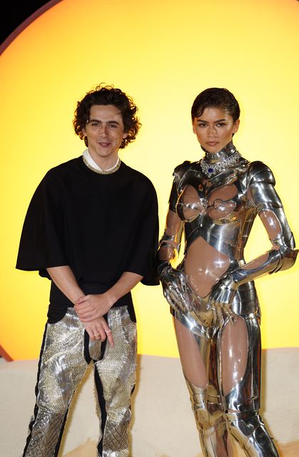Timothee Chalamet and Zendaya star in the sequel to the sci-fi epic (Jordan Pettitt/PA)