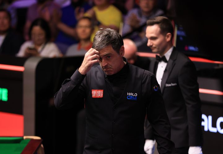 Ronnie O’Sullivan’s bid for eighth world title ended by John Higgins as veterans roll back years in Crucible classic