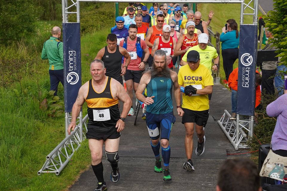 Runners taking off at the start of the Kerry 50km Ultra on Saturday morning in Tralee. Photo by Mark O'Sullivan. 