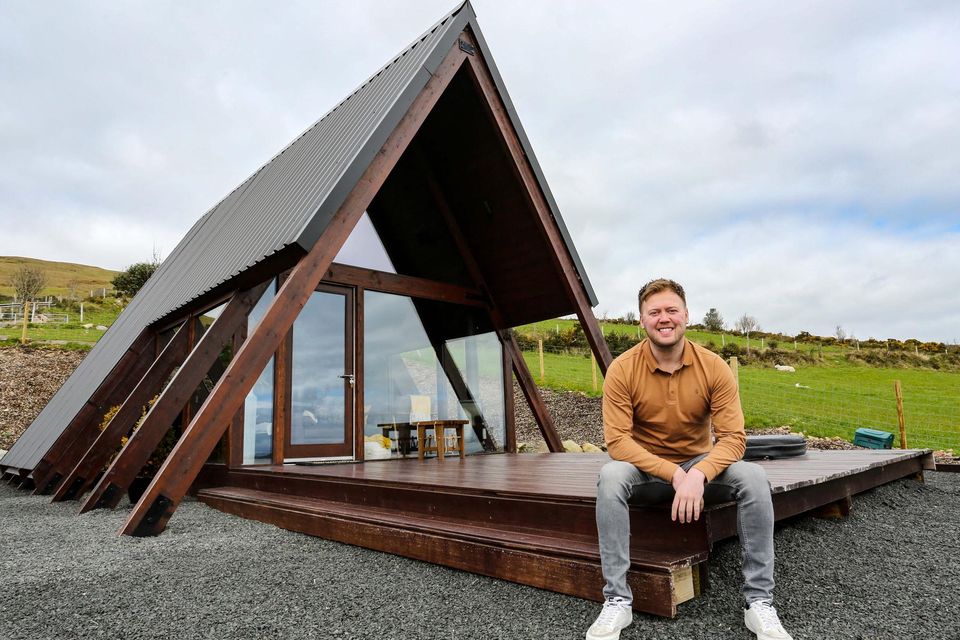 Ryan Donnelly of Letteran Lodges at the foot of Slieve Gallion in Co. Derry. Photo: Lorcan Doherty