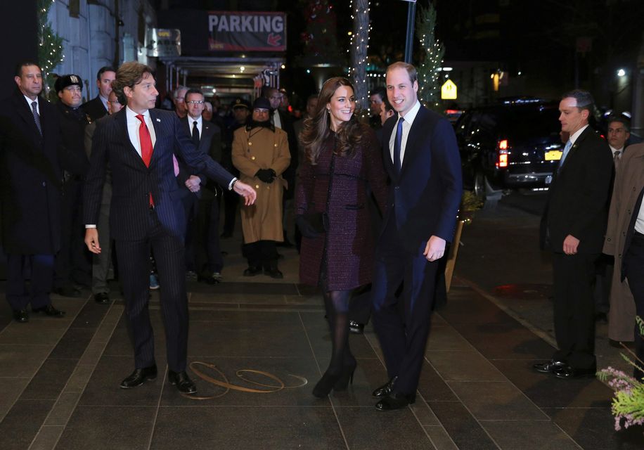 Prince William and his wife Kate are on their first visit to New York City, a whirlwind trip that includes visits to a Harlem child development center and the September 11 Monument and Museum.   REUTERS/Neilson Barnard/Pool