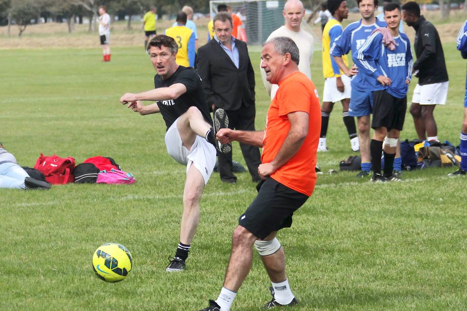 14/09/14
Cast of Love/Hate including Aidan Gillen took part in The Sport Against Racism Ireland (SARI) Soccerfest All Stars match, which is part of the 18th Annual SARI Soccerfest
Tournament which place in the Phoenix Park, Dublin this afternoon.
Pic Stephen Collins/Collins Photos
