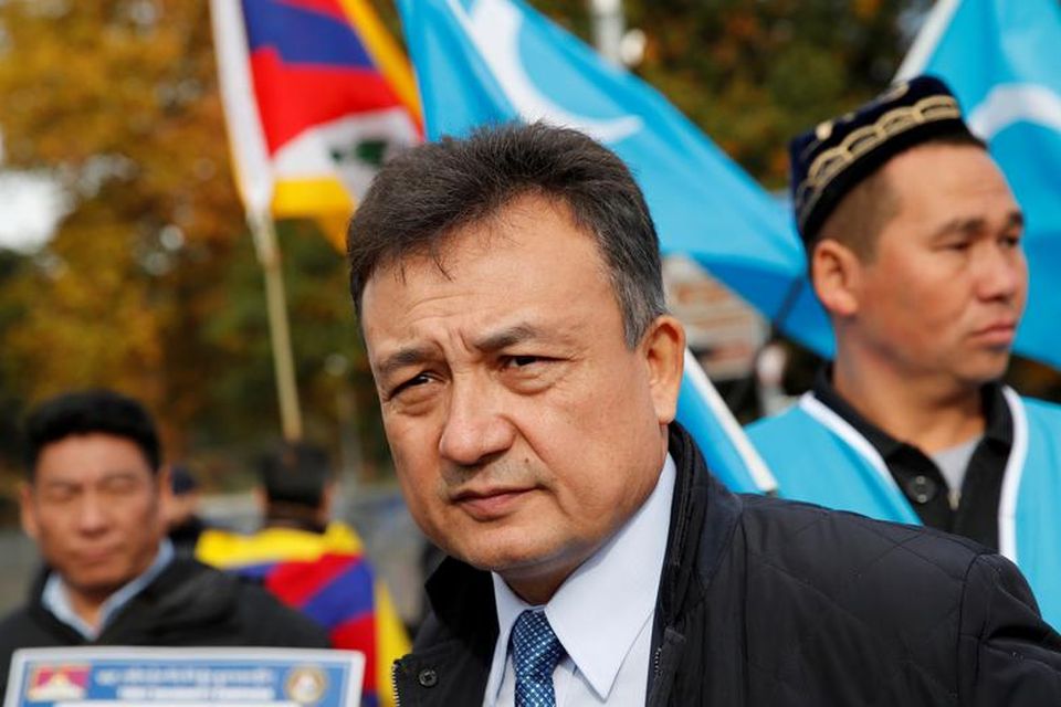 Dolkun Isa, President of the World Uyghur Congress, was labelled a "terrorist" by the Chinese Embassy in Ireland on Monday. Photo: REUTERS/Denis Balibouse.