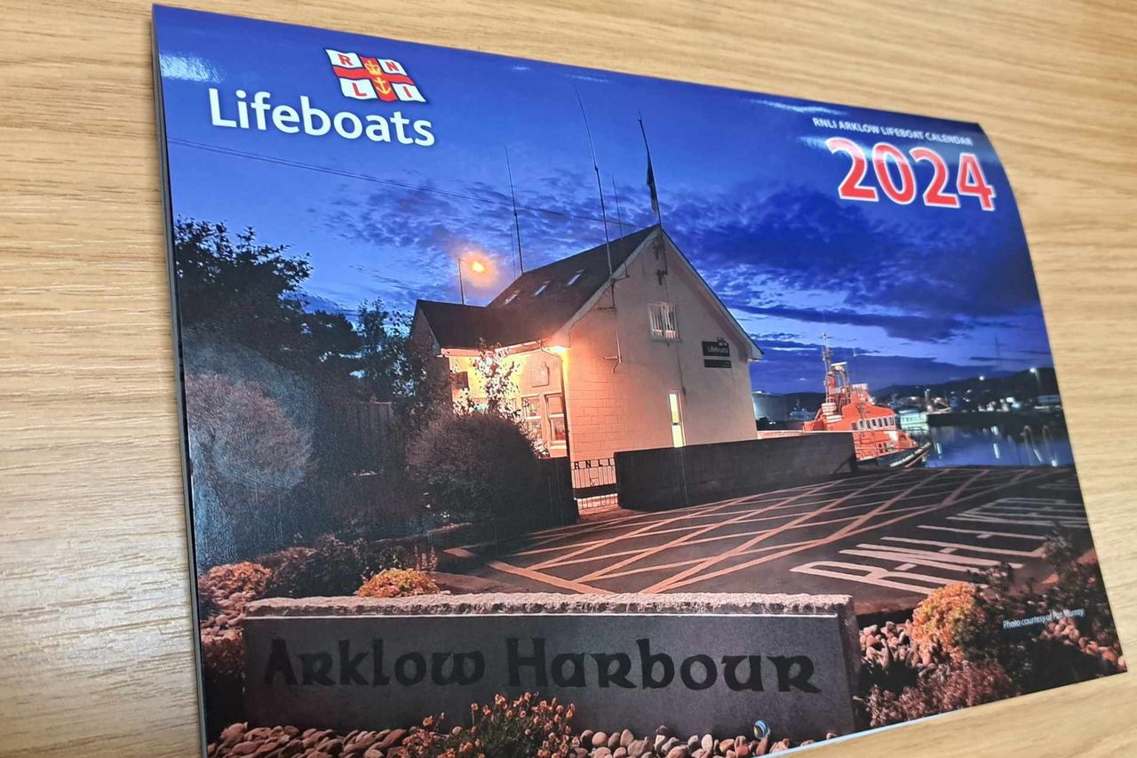 Arklow RNLI launches 2024 fundraising calendar and Christmas cards