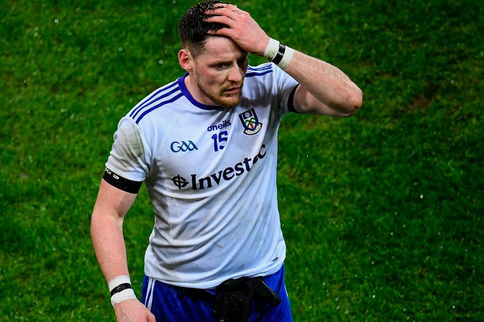 ONE THAT GOT AWAY: Conor McManus of Monaghan following the Allianz Football League Division 1 draw with Dublin at Croke Park. Photo: Stephen McCarthy/Sportsfile