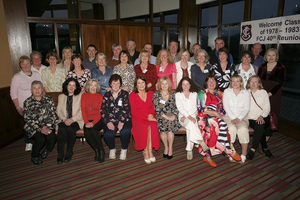 FCJ Bunclody class of 1983 at their reunion in Bunclody Golf Club.