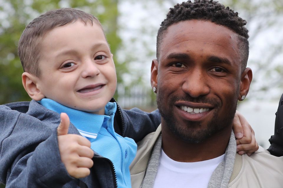 England striker Jermain Defoe struck up a close friendship with Bradley Lowery during his time at Sunderland