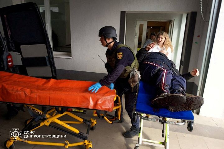 Russian drones kill five in Ukrainian market