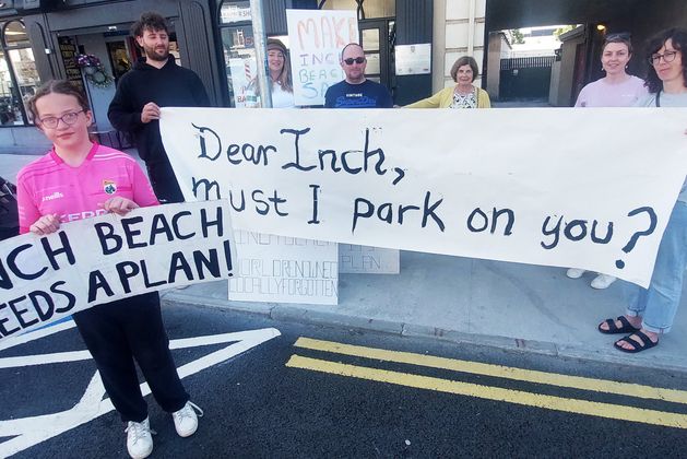 Residents living near Inch Beach in mid Kerry are on high alert this weekend with temperatures set to sore and thousands of beachgoers likely to bring their community to a gridlock.