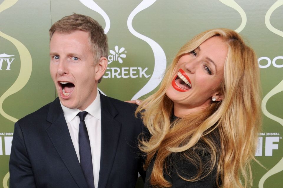 Latest Late Late frontrunner Patrick Kielty with wife Cat Deely Photo: Gregg DeGuire/Wire Image