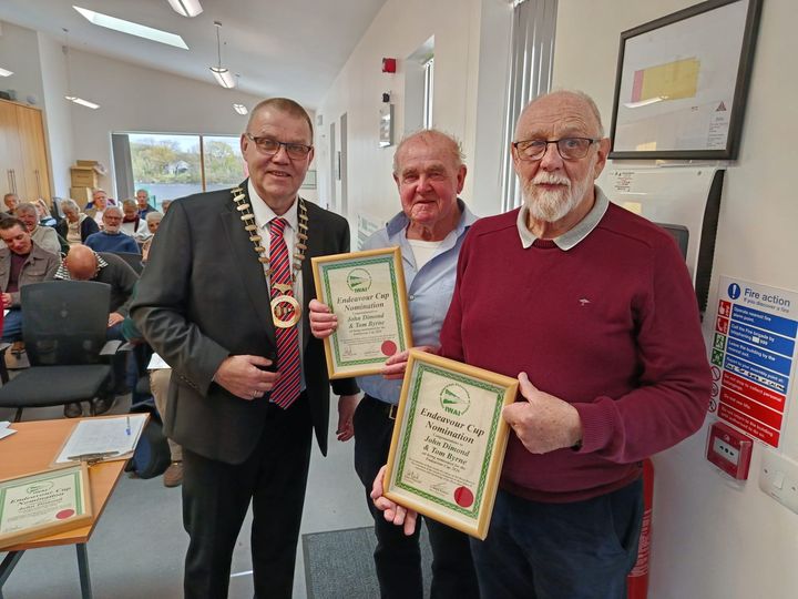 Two Wexford men who intercepted loose barge after it broke it's moorings in rural Kilkenny town are honoured