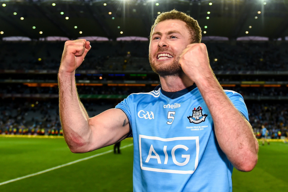 FAMOUS FIVE: Jack McCaffrey celebrates after Dublin’s win over Kerry in the All-Ireland SFC Final Replay at Croke Park last September. Pic: Sportsfile