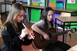 thumbnail: Amelia Redmond on guitar accomypanied by Olivia Murphy during the Gorey Ballygarrett CCE Junior Feis in St Joseph's School, Gorey on Sunday. Pic: Jim Campbell