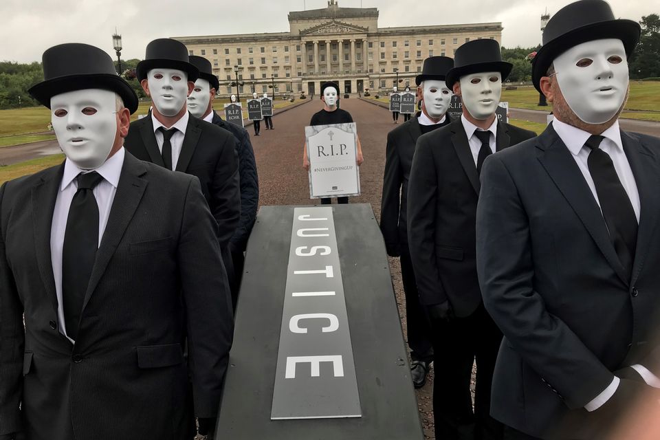 A number of protests took place against the Legacy Act, which created the Independent Commission for Reconciliation and Information Recovery (Jonathan McCambridge/PA)