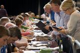 thumbnail: Counting gets under way for the Kilkenny by election and referendum in Cillin Hill, Kilkenny this morning.
Photo: Tony Gavin