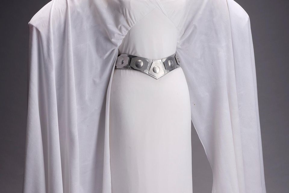 One-of-a-kind Princess Leia dress worn by Carrie Fisher to sell for up to £1.6m (Propstore/PA)