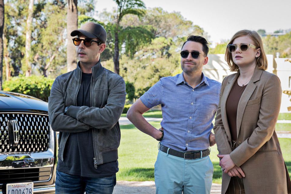 Succession’s grasping Roy siblings, Kendall, Roman and Shiv, will be cutting their last deal on May 29. Photo: Sky/HBO