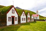 thumbnail: Turf-roofed houses near Akureyri. Photo: Getty