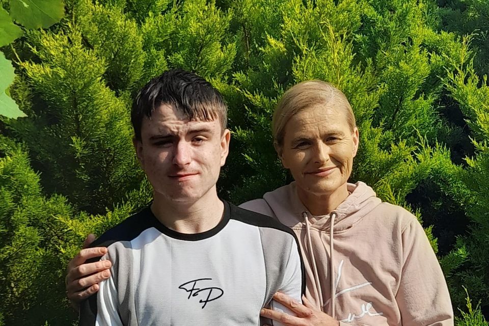 Debbie Kennedy with her son Cathal.