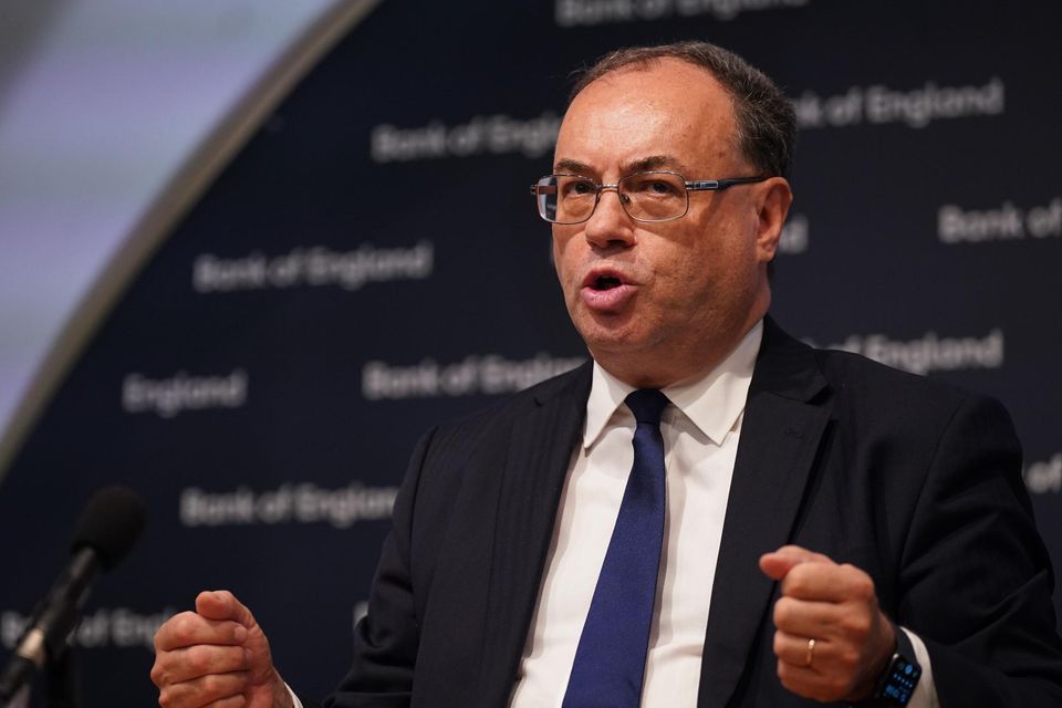 Governor of the Bank of England, Andrew Bailey. Photo: PA