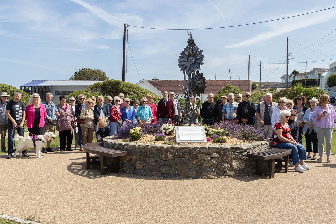 Beautiful Daisy Sculpture In Memory Of Vera Casey Unveiled In Rosslare