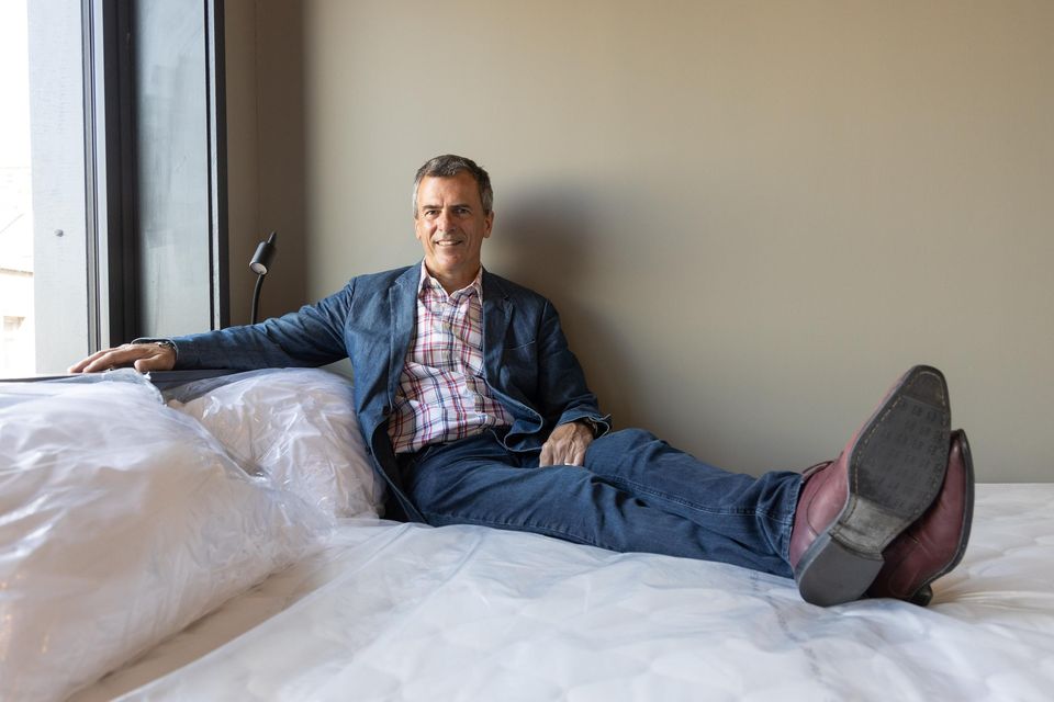 Hotelier Ray Byrne in his new hotel on MacCurtain St, Cork city