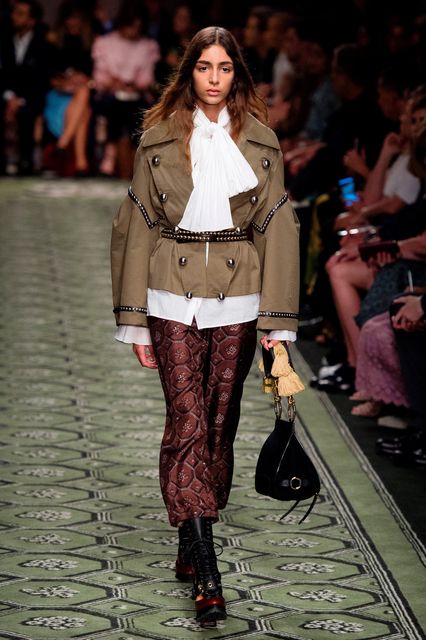 Faux fur & feathers rule Burberry's catwalk show at London Fashion