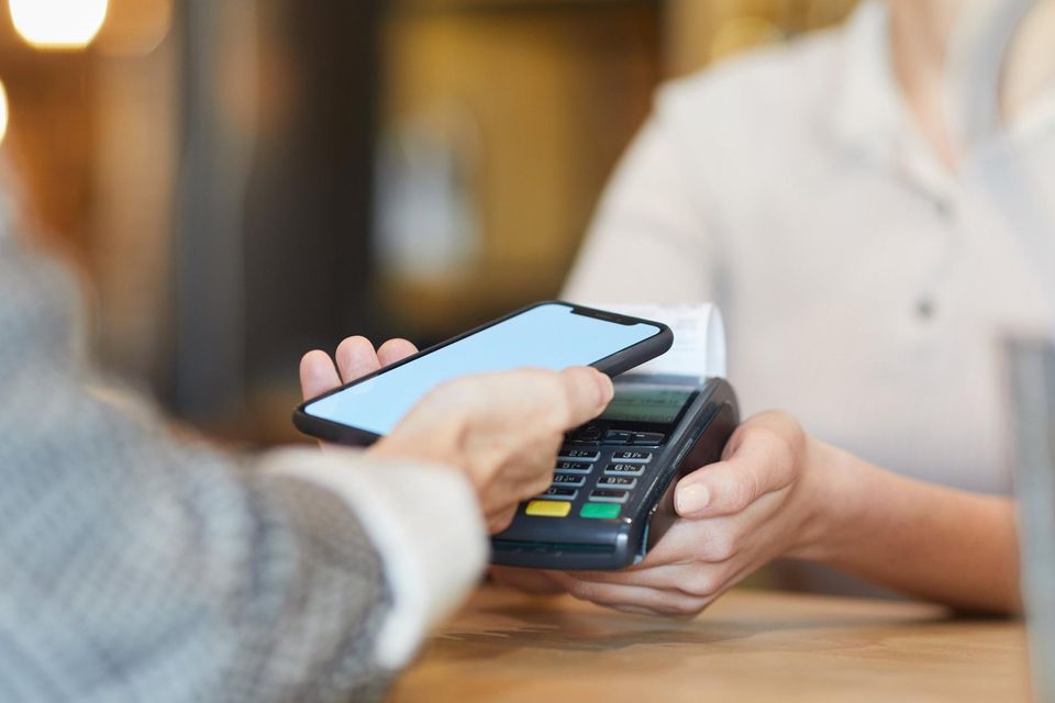 The number of contactless transactions increased last year