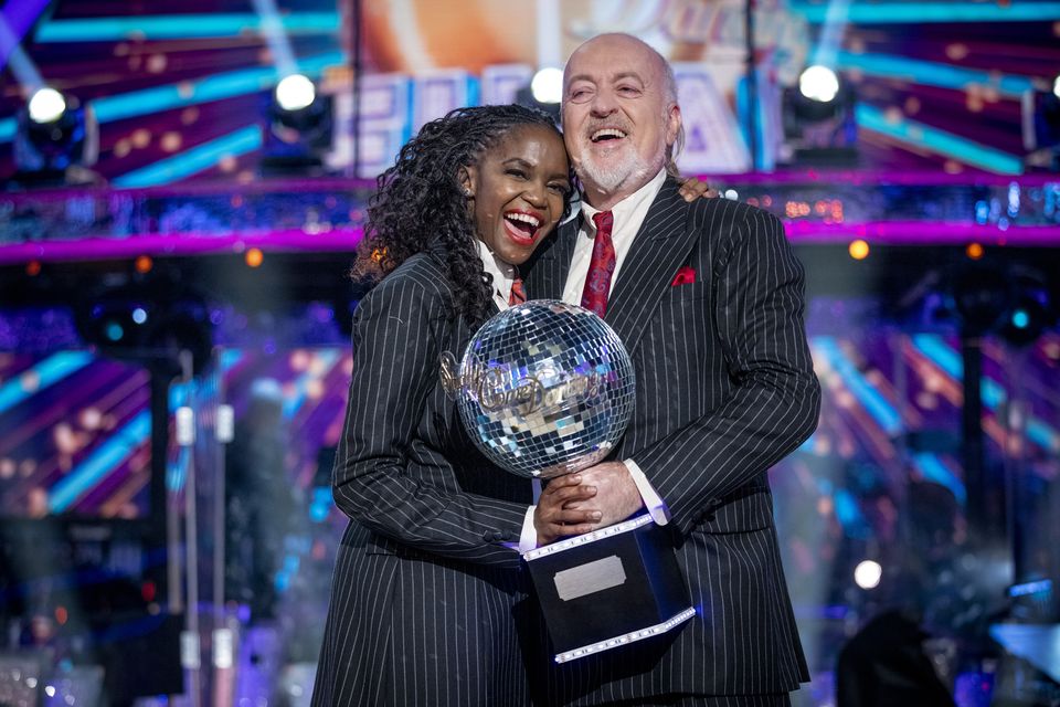 Bill Bailey and Oti Mabuse won Strictly Come Dancing 2020 (Guy Levy/BBC)