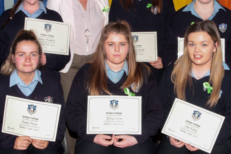 Selskar College honours young achievers Irish Independent 