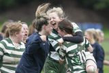 thumbnail: The Greystones players celebrate at the final whistle.