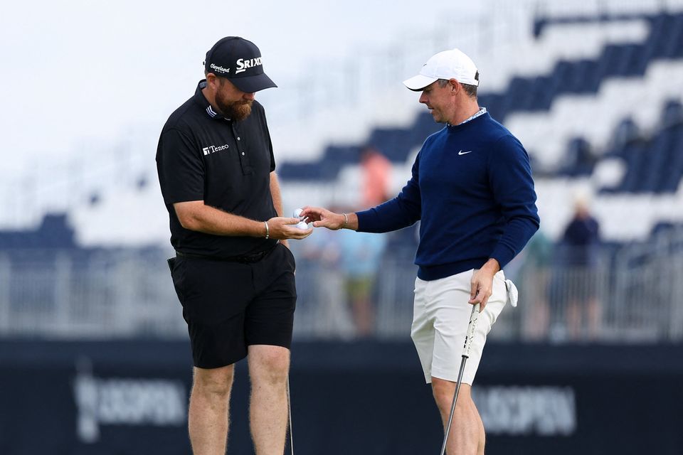 Rory McIlroy with Shane Lowry