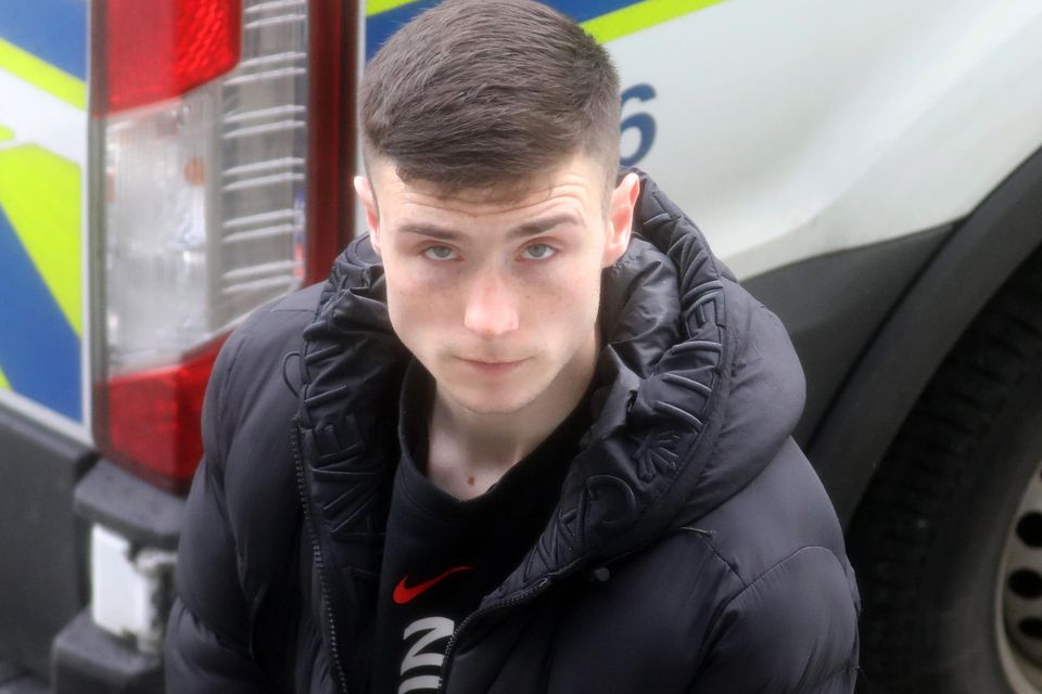 30/3/2023 Adam Murphy, 21yrs, of Cherry Orchard Crescent, Dublin, pictured at Blanchardstown District Court for a court appearance Pic: Paddy Cummins