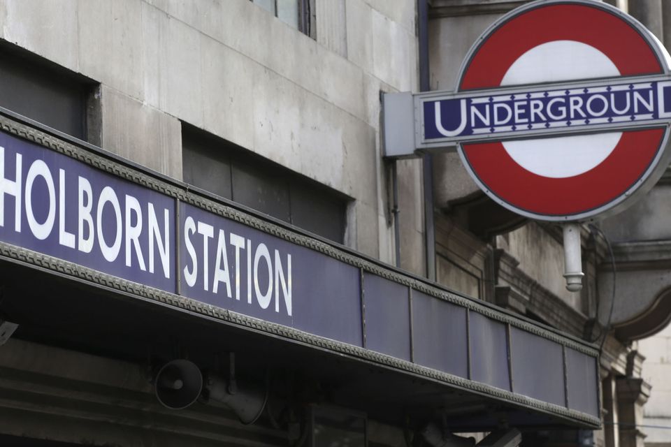 Standing room only for commuters on two escalators at Holborn Tube