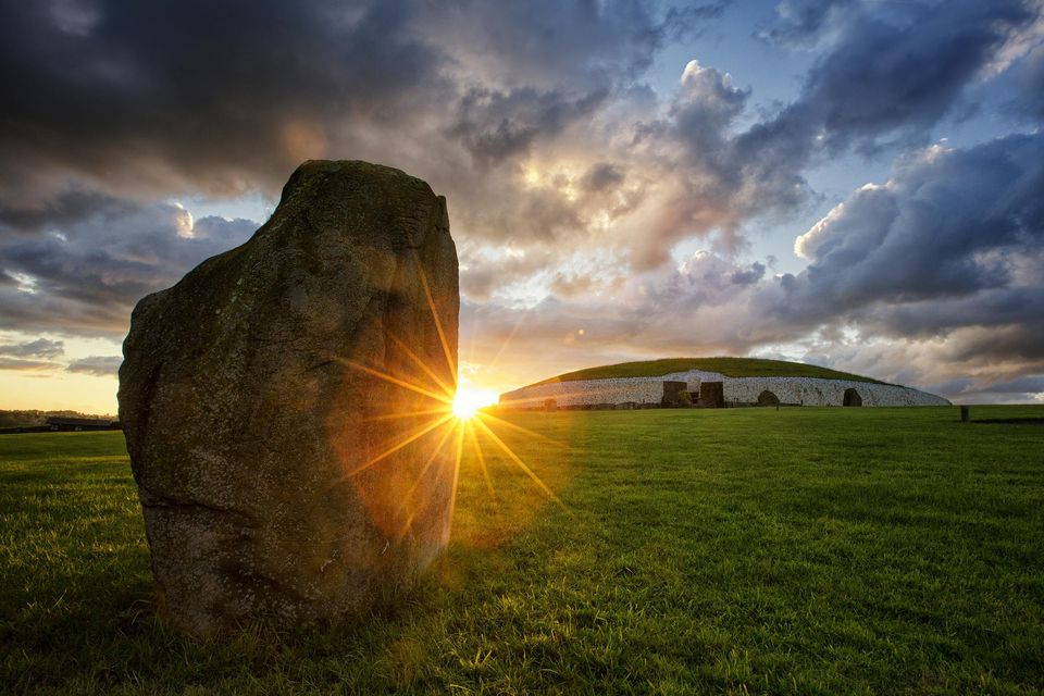 The passage tomb at Newgrange is estimated to be over 5,000 years old
