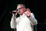 thumbnail: Suggs of Madness performs on the Pyramid Stage