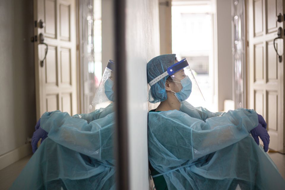 Many healthcare workers contracted Covid while carrying out their duties. Photo: Getty